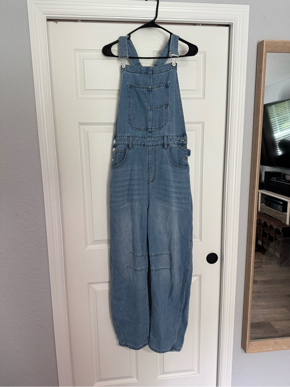 Light Wash Denim Overalls